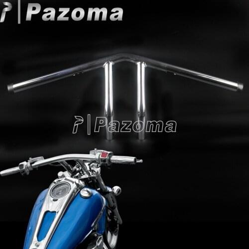 6" Rise 24" Width 1" Handlebar 25mm Whiskey Bar for Harley Dyna Sportster Street Glide Fat Bob XS650 1inch Hand Control Bar