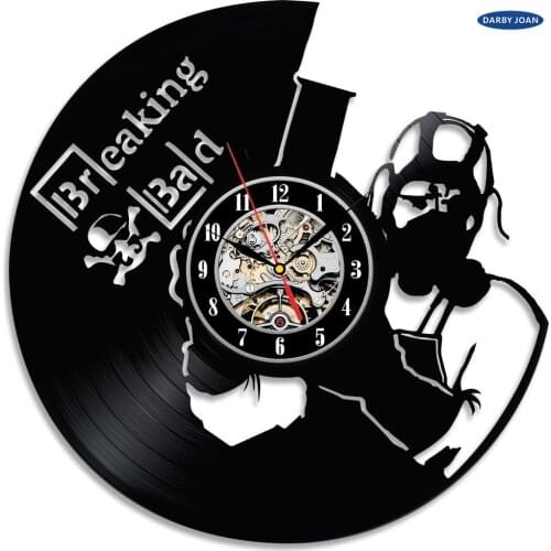 Saat Breaking Bad Popular TV Series Theme Vinyl Clock dial vision