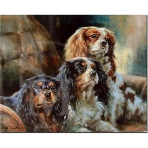 Diy Diamond Embroidery Cavalier King Charles Spaniel Full Square Diamond Painting Cross Stitch Mosaic Rhinestone Beaded A2148