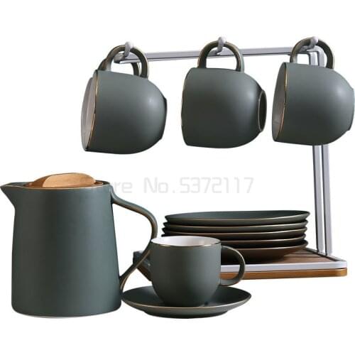 Nordic household water cup coffee cup ceramic cold water kettle living room Tea Cup European style water appliance