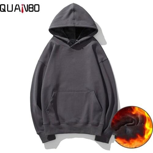 Oversize 5XL 6XL Sweatshirt 2020 New Autumn Winter Fleece Mens Hoodies Fashion Casual Solid Color Hip Hop Loose Fat Hoodie