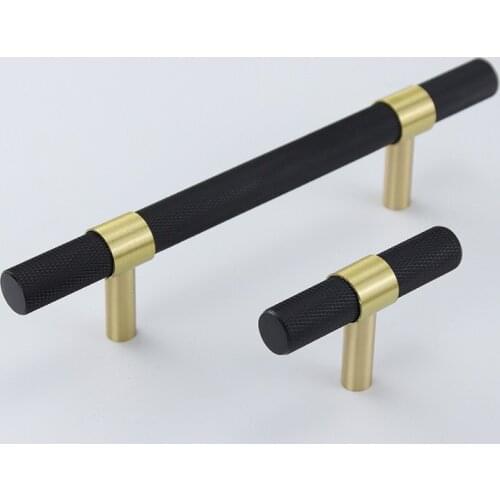 Black Furniture Handle Kitchen Handles Brass Drawer Knob Cupboard Pulls Dresser Knob Cabinet Knobs and Handles for Furnture