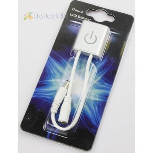 10pcs iTouch LED DImmer controller DC 12V/24V 3A Touch Switch with DC Plug for Cabinets, Stairs, Wardrobes, Furniture