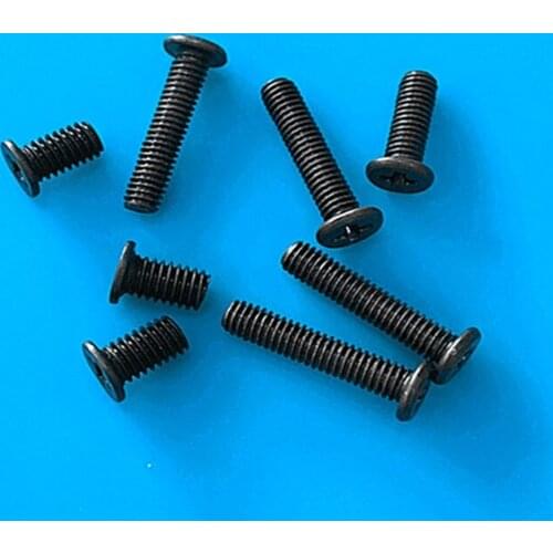 100pcs Notebook screw M2 M2.5 M3* 3 / 4 / 5 / 6 / 7 / 8 / 12 flat head cross notebook screw