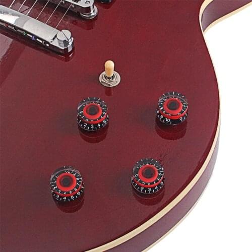4Pcs Guitar Speed Control Knobs Guitar Volume Tone Knobs Parts for Gibson Les Paul Replacement Electric Guitar Accessories