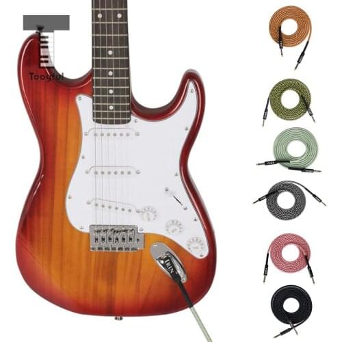 6.5mm Audio Connection Cable Cord Wire Line for Electric Guitar Bass Mixer Speaker Amplifier