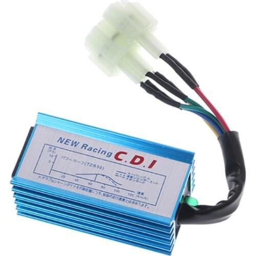 6 Pin Racing CDI Ignition Box Motorcycle AC GY6 Round Pin For 50cc 90cc 110cc 125cc 150cc 2Stroke Engine Moped Scooter ATV