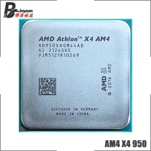 AMD Athlon X4 950 3.5 GHz Quad-Core Quad-Thread L2=2M 65W AD950XAGM44AB Socket AM4