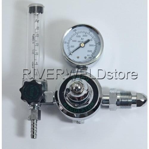 Argon CO2 Gauges Pressure Reducer MIG TIG Flow Meter Control Valve Gauge Welding Regulator UK Standard Outside Thread G5/8