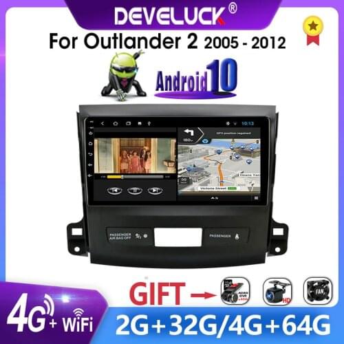 2 Din Android 10 Car Radio Multimedia Video Player GPS Navigation For Mitsubishi Outlander Xl 2 CW0W 2005-2012 2 din Stereo