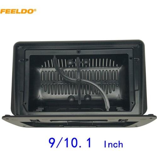 FEELDO Car Stereo 2Din Big Screen Fascia Frame Adapter For 9" or 10.1" Big Screen Audio Dash Fitting Panel Frame Kit #HQ7037