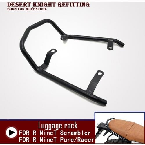For BMW R Nine T RNineT Pure Racer Scrambler 2014-2020 Motorcycle Rear Seat Luggage Carrier Rack Fender Saddlebag Cargo Shelf