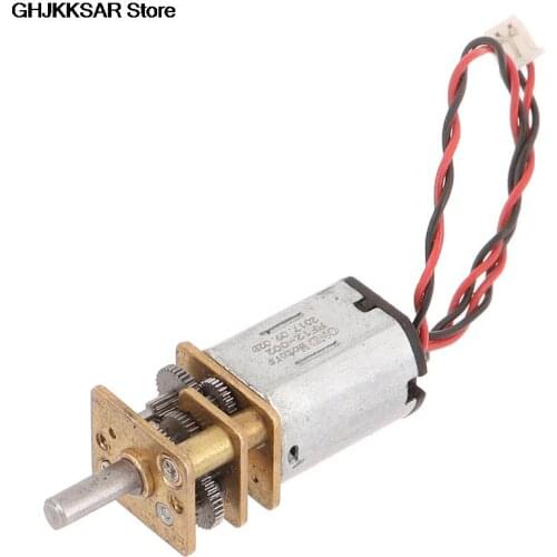 DC 3V-12V 60RPM Slow Speed Micro Mini N20 Full Metal Gearbox Gear Reducer Motor 1PC