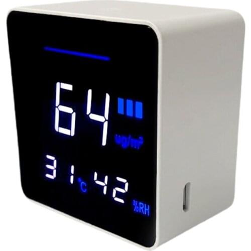 Home Desktop PM2.5 Temperature and Humidity Detector Air Quality Monitor Tester 23GB