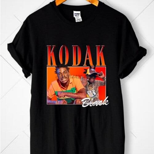 T Shirt Shirt Retro Kodak Black Vintage Style Hollywood Stars Music Wake Up in the Sky ZEZE Tunnel Vision