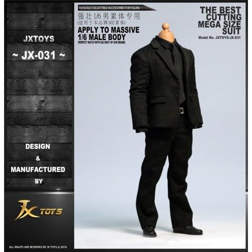 JXTOYS-031 1/6 male doll large suit strong body special clothes suit 12 inch