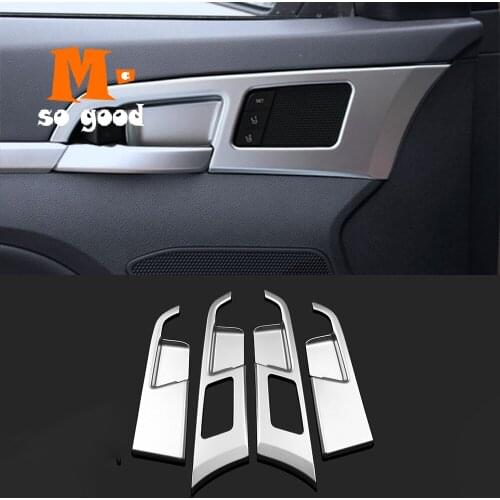 For Hyundai Elantra AD 2016 2017 ABS Matte Cars Door Inner Handle Sequin Cover Stickers Interior Frame Decoration Accessories 4s