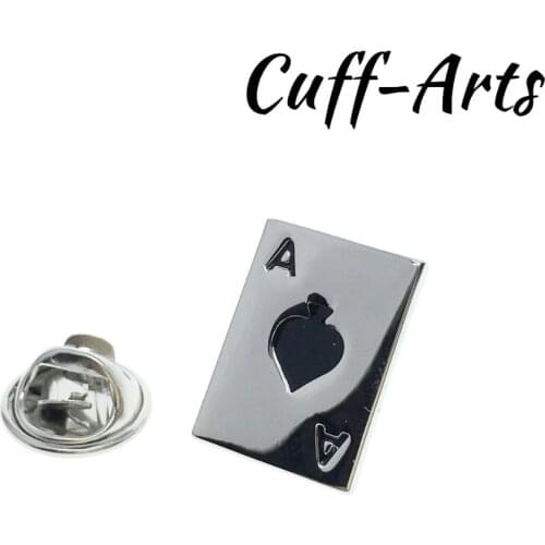 Brooch Lapel Pin For Men Pins and Brooches Ace Cards Lapel Pin Badge Jewelry Broche PIN de la solapa By Cuffarts P10178
