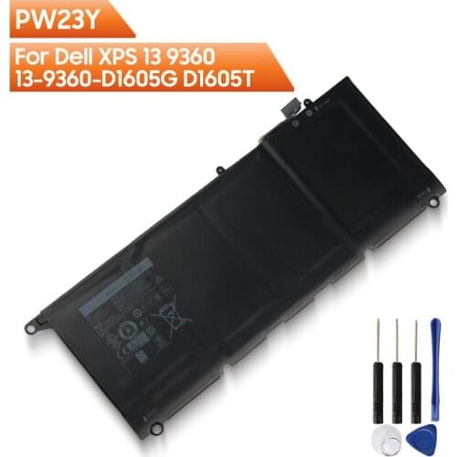 Original Replacement Laptop Battery PW23Y For Dell XPS 13 9360 13-9360-D1605G D1605T D1705 0RNP72 0TP1GT RNP72 TP1GT 60Wh