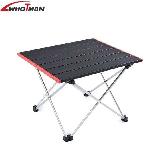 Portable Camping Table Folding Desk Anti Slip Aluminium Alloy Ultra Light Foldable Hiking Traveling Modern Outdoor Furniture