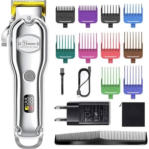 Professional barber IPX7 hair trimmer powerful electric hair clipper kit cord cordless adjustable 2021 new arrival haircut
