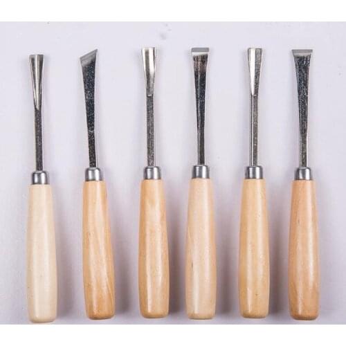 Woodworking Hand Tools Wood Cut Knife Tool Set 6pcs/set Woodpecker DIY Hand Wood Carving Tools Chisel Set Knives Tool Set