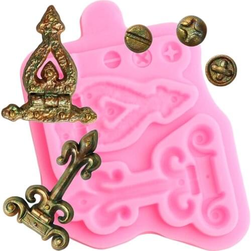 3D Hinge Screw Silicone Mould Cake Decorating Tools Cupcake Topper Fondant Molds Candy Polymer Clay Chocolate Gumpaste Moulds