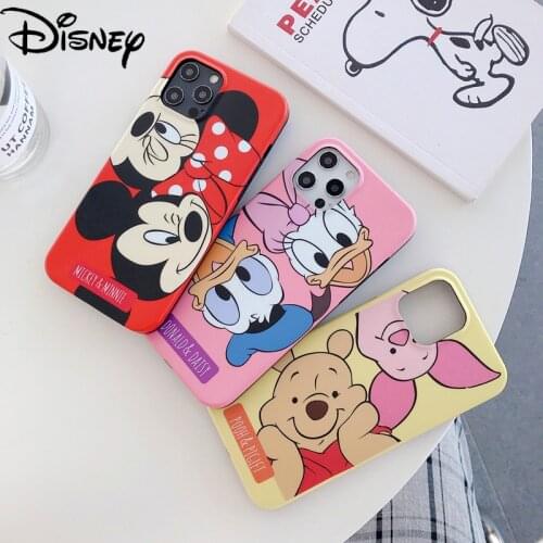 DISNEY 2021 Mickey Silicone Case for IPhone 11 Pro Xs Max FOR IPhone 12 12PRO 12PROMAX Official Liquid Silicon 360 Full Cover