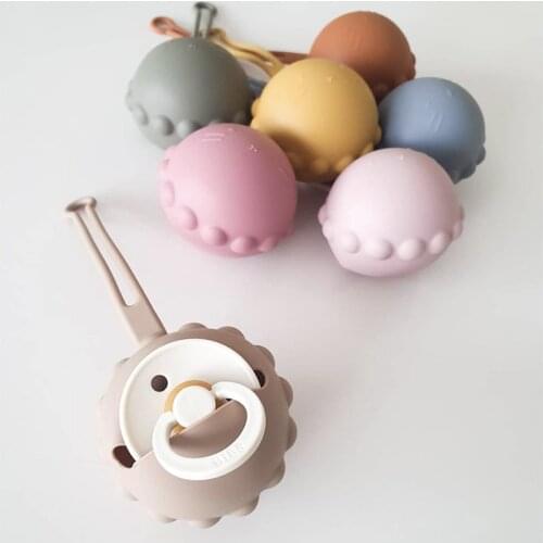 Silicone Solid Waterproof Nipple Case Baby Accessories Soft Silicone Pacifier Box Baby Gift Chupete Caja