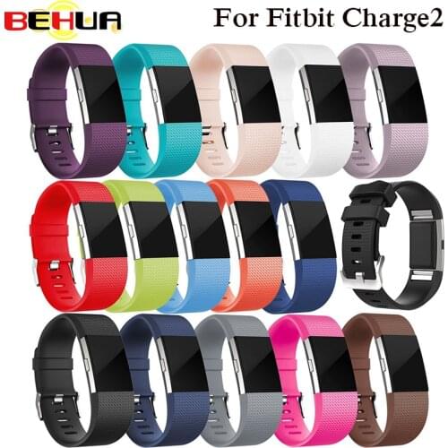 Silicone Watch strap for fitbit charge2 band Fitness Smart bracelet watches Replacement Sport Strap Bands for Fitbit Charge 2
