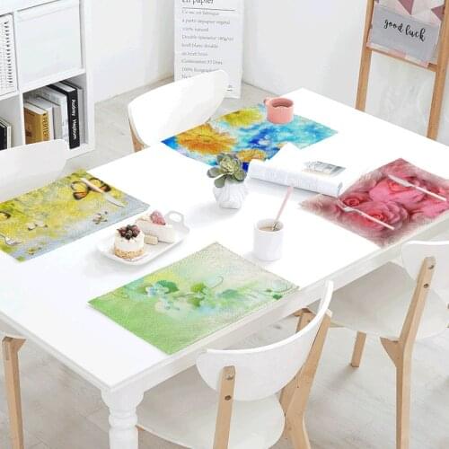 Windy Catkin Fabric Napkin Butterfly Tea Placemat Polyester Flower Servilletas Dish Towels For Kitchen Cotton Cervilleta Satin