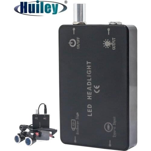 Type-c Li-ion Battery for Dental Loupe Ultralight Rechargeable Lithium Battery with Power Adapter High Capacity EU US AU UK Plug