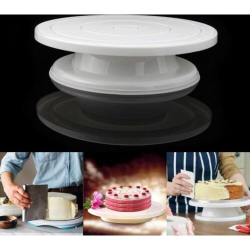Cake Turntable Rotating Anti-skid Round Cake Stand Cake Decorating Tools Cake Rotary Table Kitchen DIY Pan Baking Tools