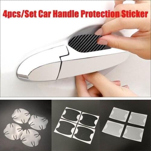 4pcs Car Door Handle Bowl Protector Sticker for Ford Mustang Ranger Figo KA Territory FLEX Transit Super Duty Atlas F-150 F250
