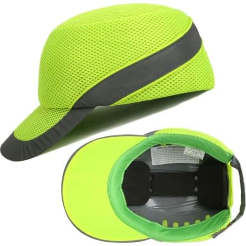 Bump Cap Work Safety Helmet With Reflective Stripe Summer Breathable Security Anti-impact Light Weight Helmets Protective Hat