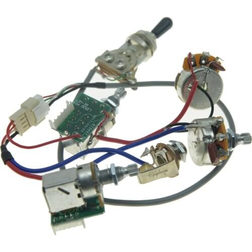 Genuine Epi LP Electric Guitar Pickups Pro Wiring Harness with Push Pull Pots No welding
