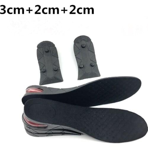1 Pair Height Increase Insoles 3-7cm Adjustable Air Cushion Invisible Lift shoe Pads soles inserts