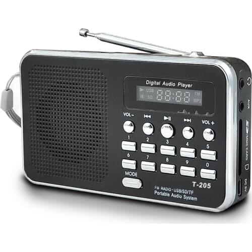 1pcs Portable Mini Am Fm Radio Stereo Speaker Support Sd/Tf Card With Usb