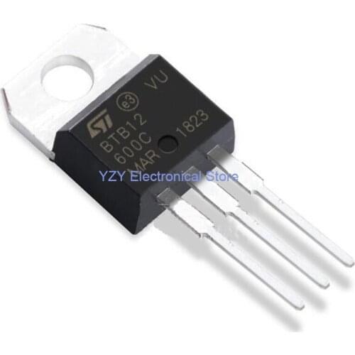 20PCS/LOT BTB12-600C TO220 BTB12-600 BTB12 12-600C Triacs 12 Amp 600 Volt TO-220 IC NEW ORIGINAL Fast Shipping