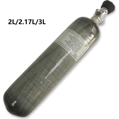 Acecare 2L/2.17L/3L Pcp Paintball Tank For Air Rifle Airforce Airsoft Fiber Carbon Cylinder 4500Psi 30Mpa Scuba Pcp Valve
