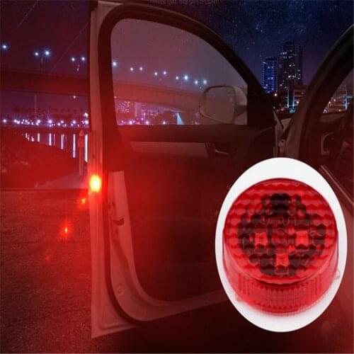 Car Wireless LED Door Warning Light Anti-rear-end Safety Anti-collision Lights Accessories 200pcs =100 pairs
