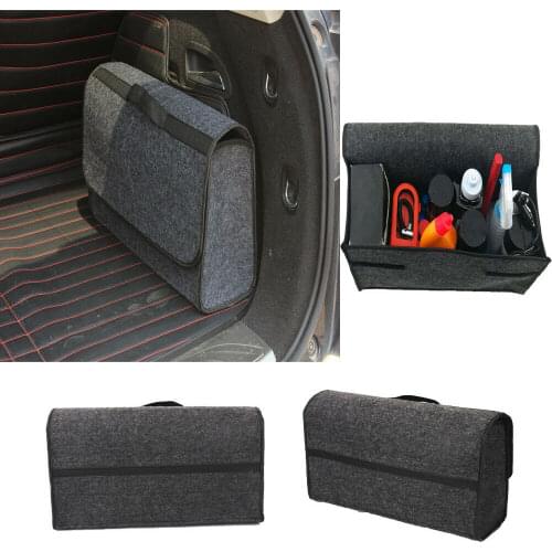 Trunk Cargo Organizer Foldable Storage Collapse Bag Bin For Car Truck SUV