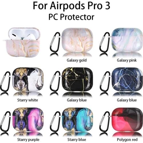 Marble Pattern Cases For Airpods pro Earphone Case Cute Cover PC Protector For Apple Airpods Pro 3 Air Pods 1 Shell Sleeve Coque
