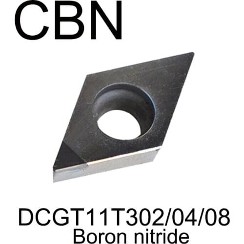 DCGT11T302/DCGT11T304/DCGT11T308 CBN,CNC diamond CBN boron nitride boring tool Processing hardness HRC55 degree
