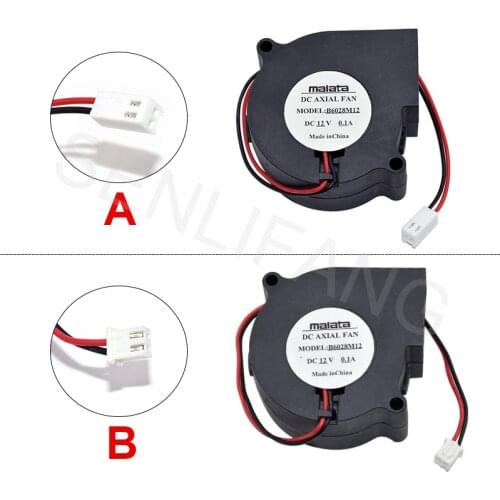For Malata B6028M12 Fan DC12V 0.1A Two Pins Square Cooling Fan New