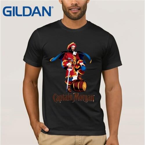 CAPTAIN MORGAN Beer T-Shirt Brewery Ale Promo Black White TShirt Tee Size S-2XL discout hot new tshirt(1)