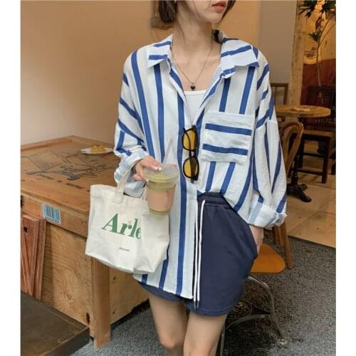 Женские рубашки в полоску GUUZYUVIZ China At AliExpress