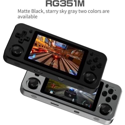 RG351M Retro Video Game Console Aluminum Alloy Shell 2500 Game Portable Console RG351 Handheld Game Player