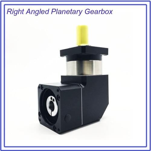 Gearbox 90 Degree 25 :1 Corner Right Angled Planetary Reducer Reversing Reducer for NEMA24 60mm 200W 400W 600W Servo Motor