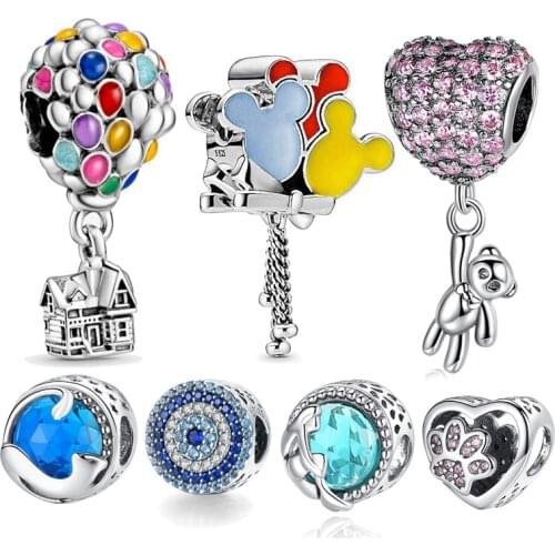 HOT SALE 100% Sterling Silver 925 Desny Mikis Charms Fit Original pandora Bracelet For Women Jewelry Gift
